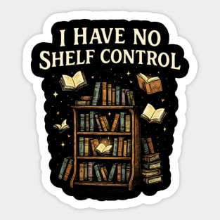 No Shelf Control – book chaos vintage Sticker